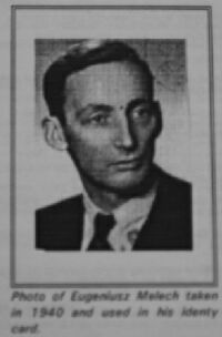 Photo of Eugenuisz in 1943, taken from his Identity card.