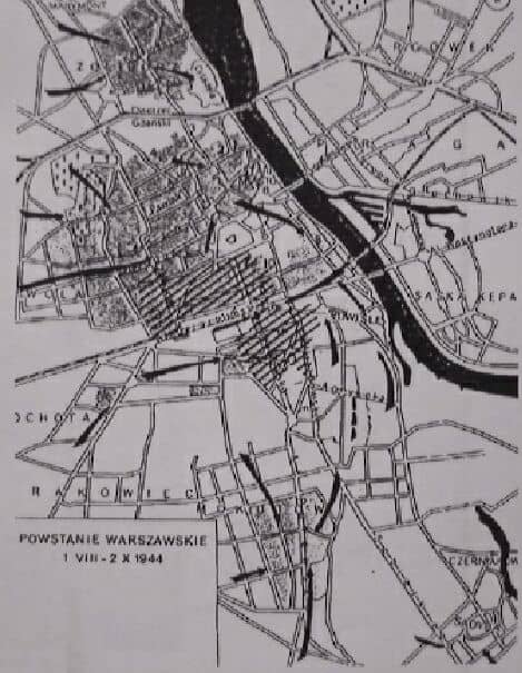 Warsaw during the uprising.